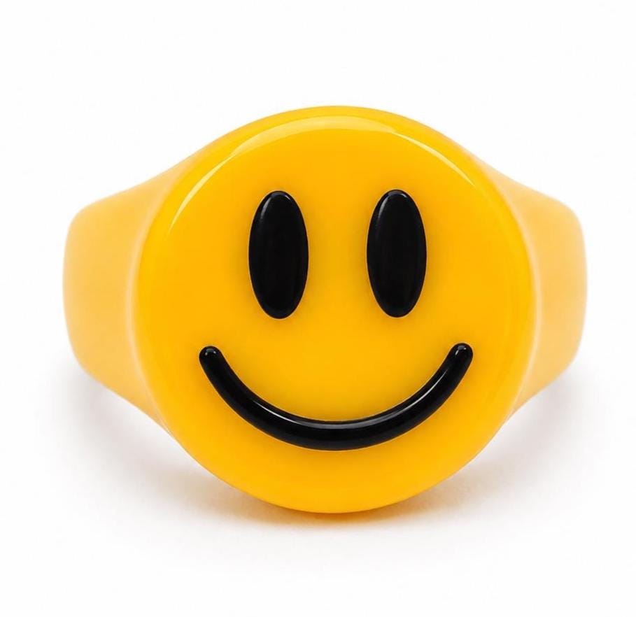 Smiley face ring - Etsy 日本
