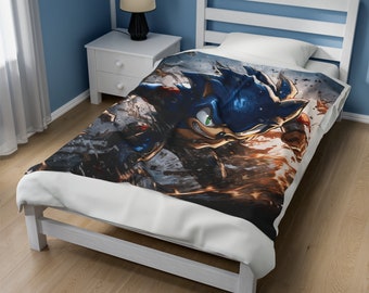 Anime Hedgehog Plush Blanket