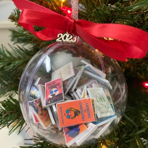 Custom Mini Book Filled Ornament
