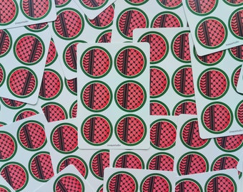 Palestine Keffiyeh Watermelon Sticker Sheet
