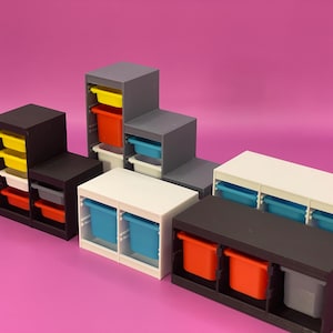 1:12 Scale Dollhouse Toy Storage Unit 3D STL - Miniature Organizer (Commercial License)