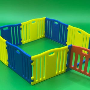 Miniature Dollhouse Baby Playpen STL 1:12 Scale Kids Safety Yard Panels Commercial License