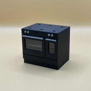 Miniature Dollhouse Double Oven STL Files - 1:12 Scale (Commercial License)
