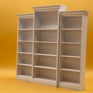 3D printable tall bookshelf for dollhouses