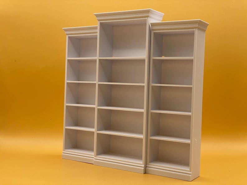 3D printable tall bookshelf for dollhouses