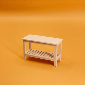 3D STL Dateien für Miniature Dollhouse Bench - Maßstab 1:12 für den 3D-Druck - Kommerzielle Lizenz