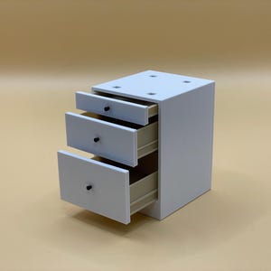 3d STL Files for Miniature Dollhouse Drawer Cabinet - Kitchen System  - 1:12 Scale for 3d Printing - Commercial License