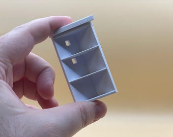 Miniature Dollhouse Open Ending Shelf STL Kitchen System 1:12 Scale Digital Commercial License