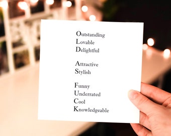 RUDE and FUNNY Birthday Card, Just because card, funny birthday card, for her, for him, sarcastic cards