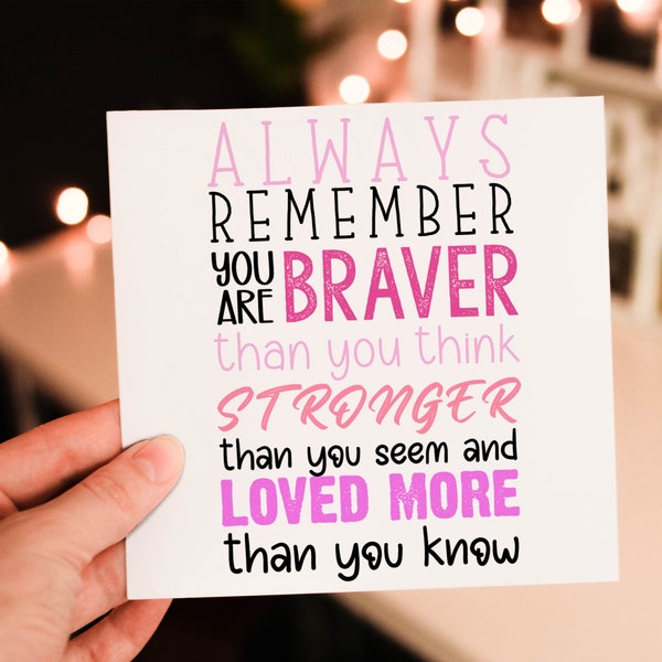 Cancer Support Card / Chemo Card / Breast Cancer Card / Cancer Encouragement Card / Hang in there card / cancer card woman / cancer patient