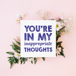 Funny I Miss You card - You are in my thoughts - funny thinking of you card