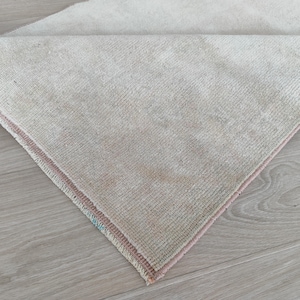 3x10 Tappeto da corridoio in lana beige rosso sbiadito, fatto a mano 3x10 Tappeto da corridoio naturale vintage, tappeto da corridoio turco per bambini, cucina, soggiorno, camera da letto, ingresso, 2,6x9,8 piedi