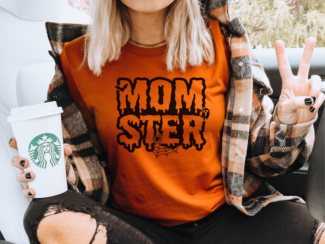 Momster Shirt Mom Halloween Shirt Funny Halloween Shirt Etsy