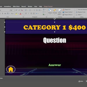 Modello di PowerPoint Jeopardy personalizzabile / Facile da usare con navigazione fluida (download digitale) immagine 5