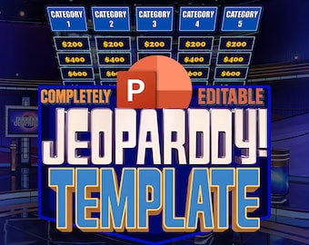 Customizable Jeopardy PowerPoint Template | Easy-to-Use with Seamless Navigation (Digital Download)