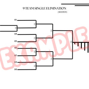 Professional Single Elimination Tournament Brackets (printable) - 6 to ...