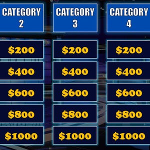 Modello di PowerPoint Jeopardy personalizzabile / Facile da usare con navigazione fluida (download digitale) immagine 3