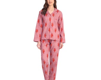Rouge Lobster Cotton PJ Set