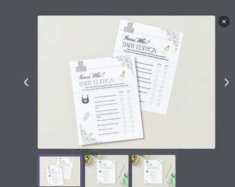 Guess Who - Baby Shower Game - Etsy