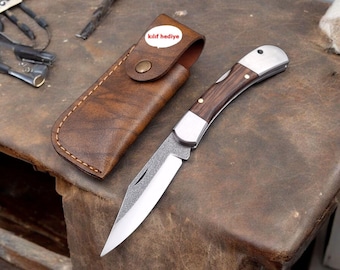 Navaja de bolsillo grabada personalizada, hoja de acero inoxidable