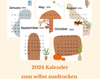 2024 calendar to print yourself