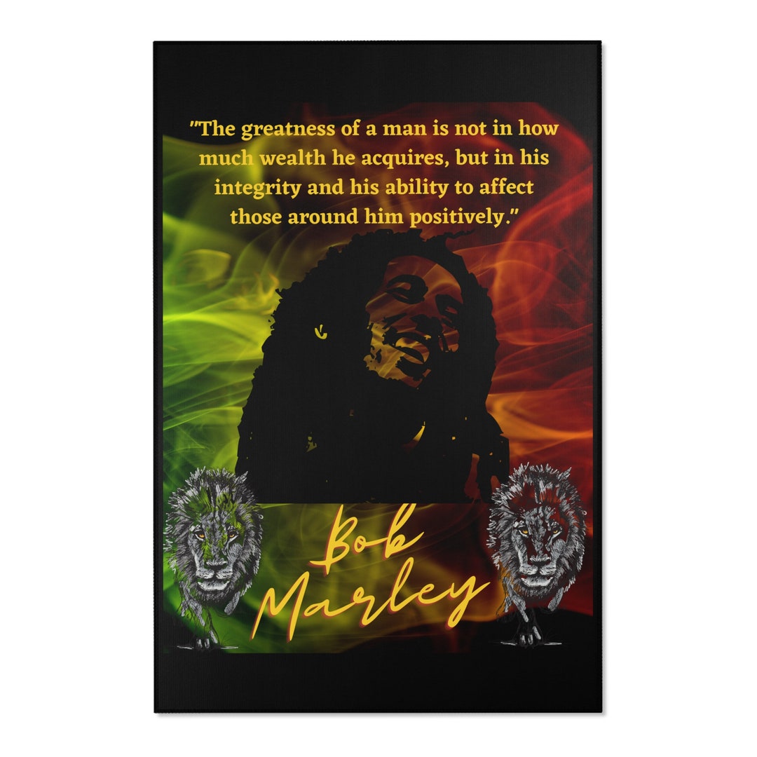 Bob Marley Motivational Quotes Area Rug - Etsy