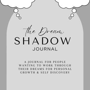 Dream Shadow Journal: Digital Download for Dream Tracking and Journaling