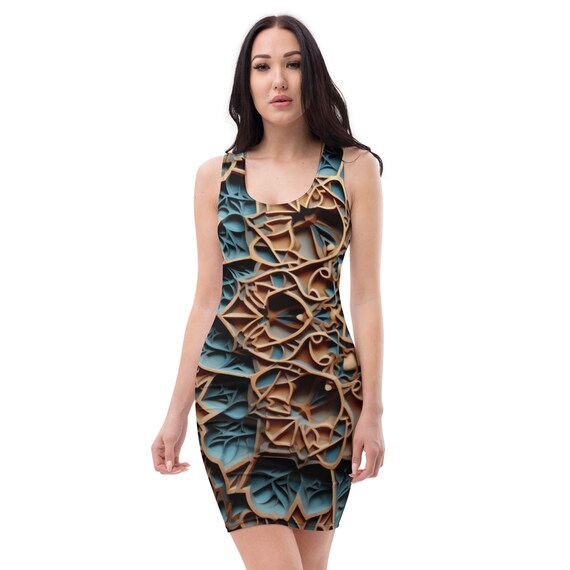 Sublimation Cut & Sew Dress with Arab style motive.