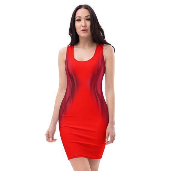 Sublimation Cut & Sew Dress THE RED