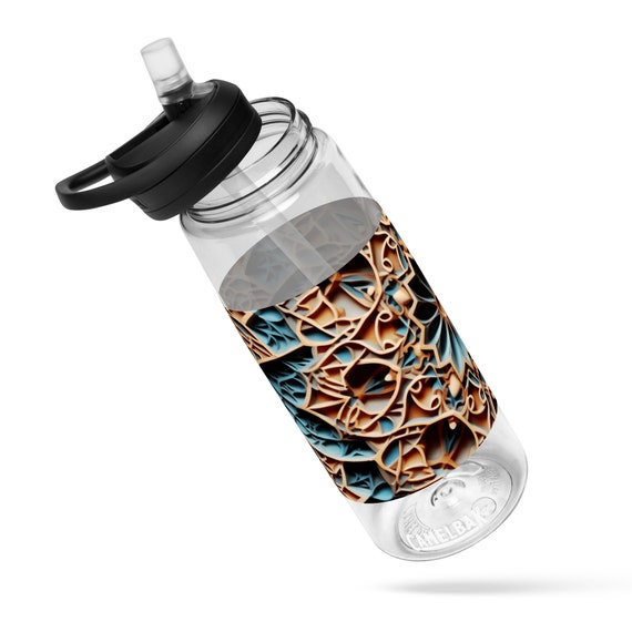 Sports water bottle with Arab style motive