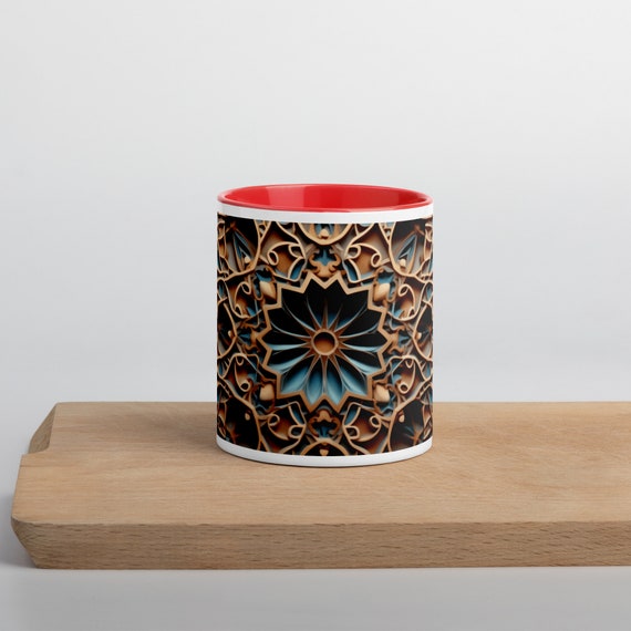 Mug with Color Inside with Arab style motive