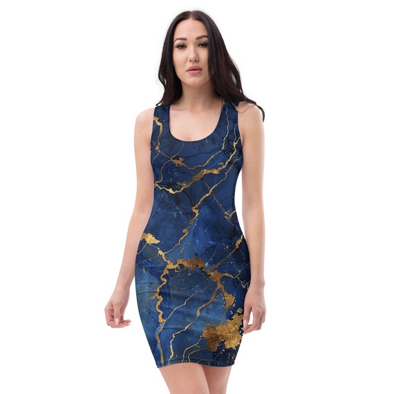 Bodycon Dress "marble" - Etsy Israel