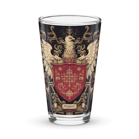 Shaker pint glass "Coat of Arms"