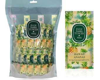 EST1923 Wet Wipes, Hawaii Pineapple Cologne Wipes 150 pcs (Small Size) , 150 wipes, Small Size Mono Wet Wipes