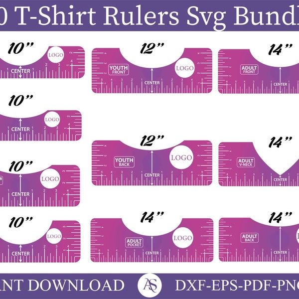 T-Shirt Alignment Tool Svg, T-Shirt Ruler Svg, T-Shirt Placement Guide, Design Guide, Shirt Placement Guide, Adult-Toddler-Youth-Baby-V-Neck