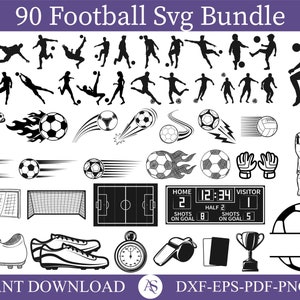 SOCCER Svg Bundle, SOCCER Svg Cut Files Pour Cricut,Soccer Mom Svg Bundle,Football Clipart,Football Svg Bundle, Soccer Shirt Svg, Sports svg