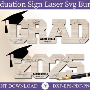 Graduation Signature Sign, Grad Signature Board Svg, Grad 2025, Class of 2025, Graduation 2025, Keepsake Gift for Graduate, Instant Download