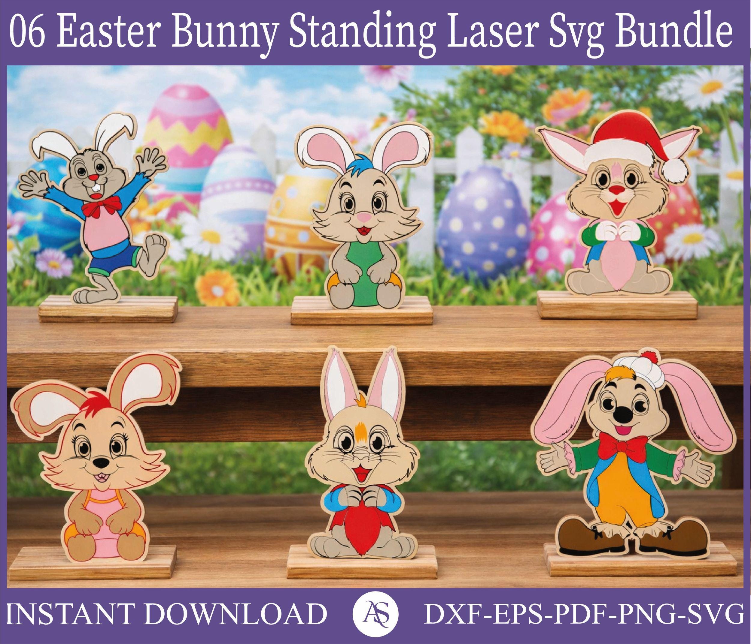 Easter SVG Mega Bundle | Laser Cut Files for Glowforge | Bunny Egg ...