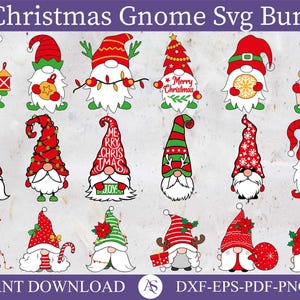 Christmas Gnome Bundle svg,png,pdf Christmas Doodle, Gnomes Merry Christmas svg, Gnomies svg Cut file for cricut