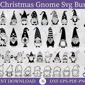 100 Christmas Gnome svg bundle,Christmas Doodle png, Gnomes Merry Christmas svg, Gnomes Merry Christmas svg, Gnomies svg Cut File for cricut