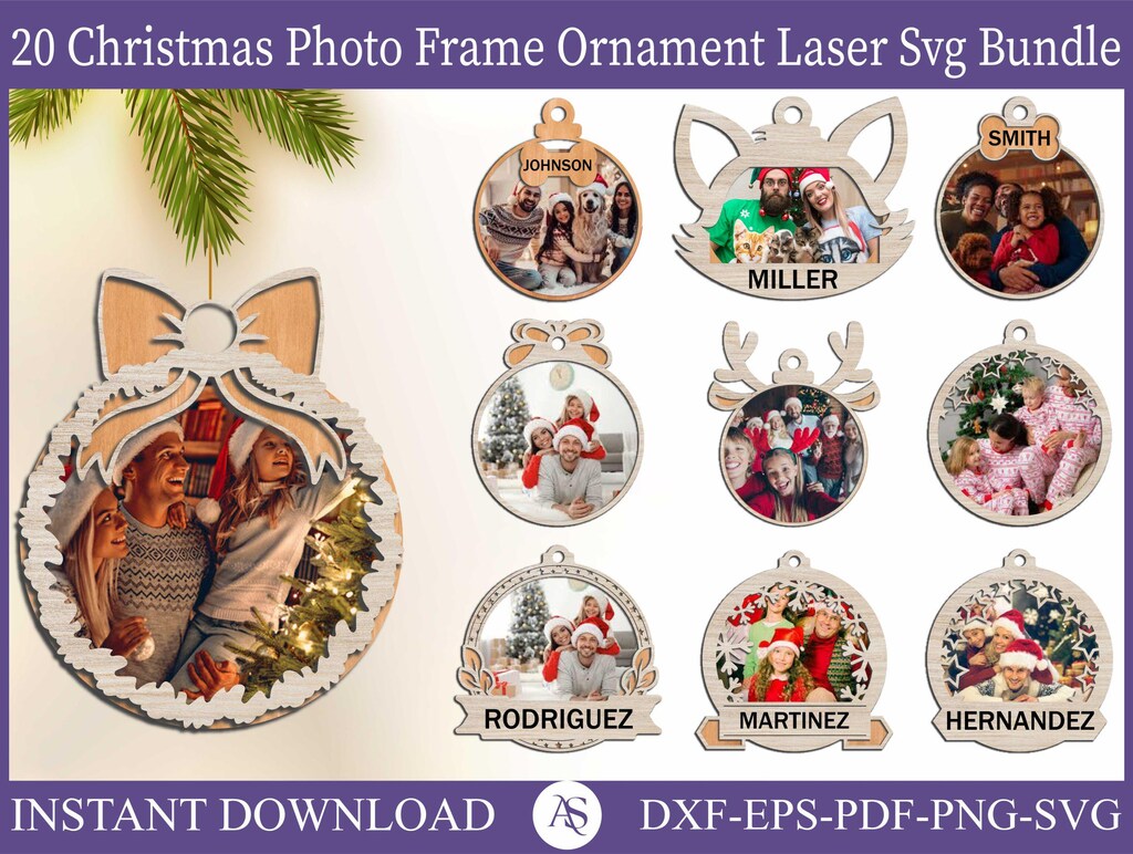 Set Di 6 Biglietti Di Natale Con Busta E Tasca Portafoto – 13,8x8,7 Cm, Da Personalizzare Con Foto 10x15