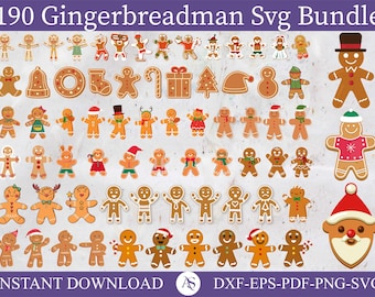 gingerbread man svg, gingerbread woman svg, christmas svg, bundle svgs, layered cut, gingerbread png, gingerbread dxf, gingerbread man eps