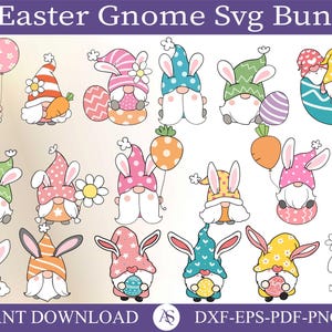 Easter Gnome Svg Easter Svg Easter Bunny Svg Happy Easter Svg Easter Egg Svg Gnome Svg Spring Svg Bunny Svg Gnome Cut File Easter Shirt Svg