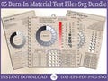 Ultimate Laser Calibration Package. Material Testing, Engraving, Marking and Cutting, Laser Test Files, Lightburn Material Test, CO2, Diode