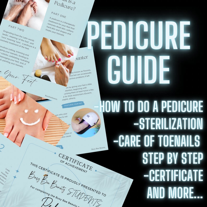 Pedicure Learning Guide. Step by Step 2023. Learn at Home, Includes