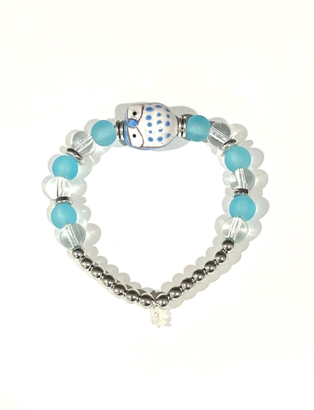 Teal Owl Bracelet