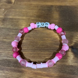 Pink girls just want to have fun bracelet!