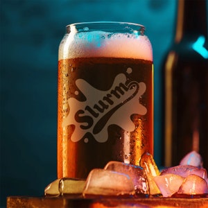 Slurm Logo Can Glass 16oz