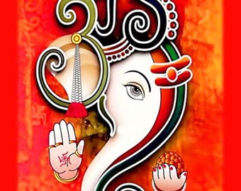 Ganesha Backdrop Decorations-Ganesh Chaturthi Decor-Ganpati Decor-Ganpati Backdrop-Varalakshmi Puja-Housewarming Backdrop-Kolam Rangoli Puja