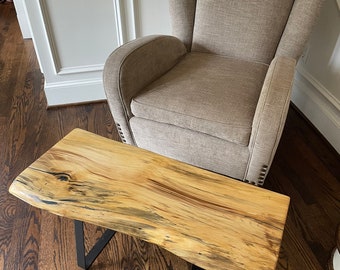 Handmade Live edge coffee table or drop down desk